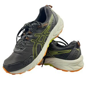 ASICS Gel Venture 9 Men's Trail Running Shoes Gray Orange Size 10